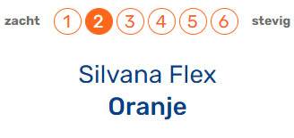 Silvana Flex Oranje Medium 10 cm hoofdkussen
