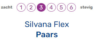 Silvana Flex Paars zacht 12 cm hoofdkussen