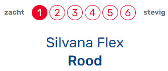 Silvana Flex rood Zacht 10 cm hoofdkussen