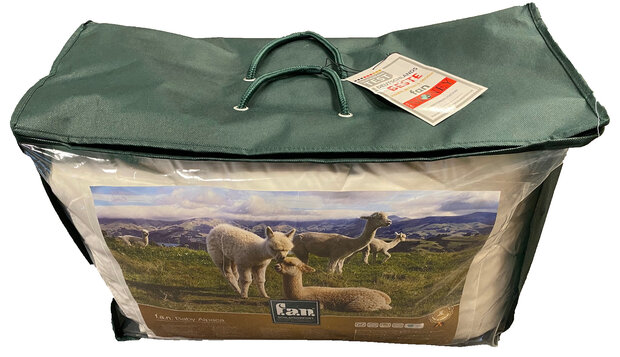 Alpaca dekbed in tas